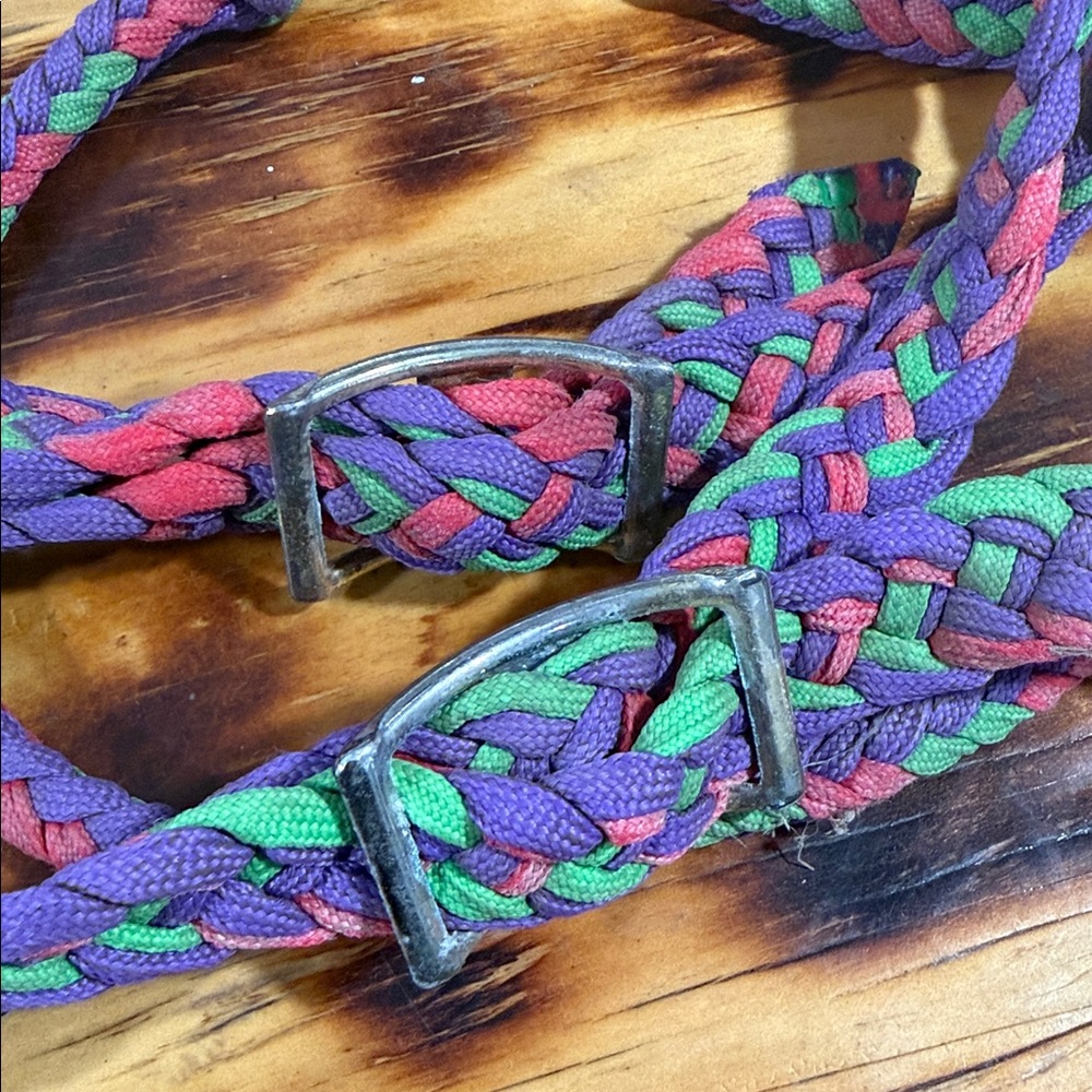 2 sets of braided barrel reins - Picture 3 of 5